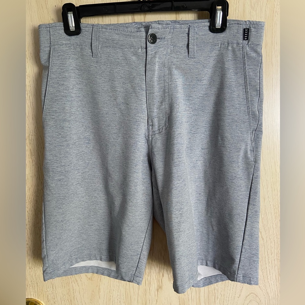 VEECE Marled Stretch Walkshort Grey 10” Inseam Sz 30